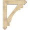 Ekena Millwork Merced Arts and Crafts Rough Sawn Bracket w/ Offset Brace, Douglas Fir, 8"W x 36"D x 44"H BKT0806X36X44MRC03RDF - alternate 3